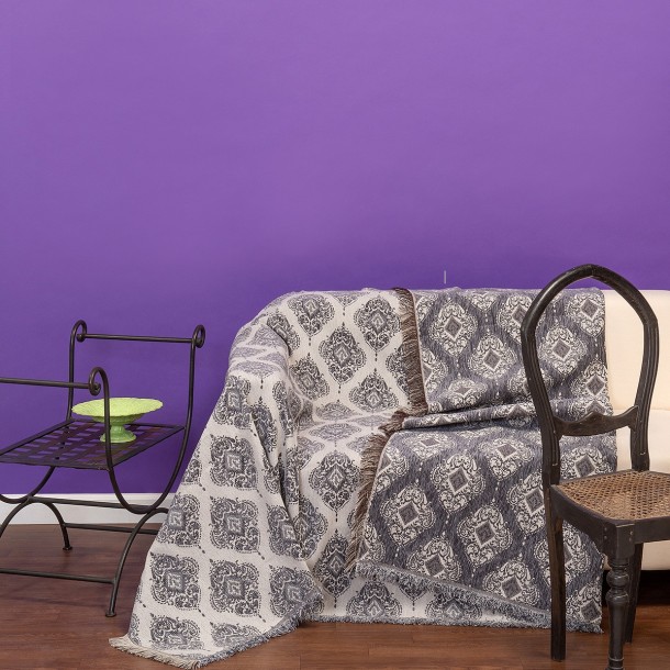 Ριχτάρι Chenille Διθέσιου 180x250εκ. Galia Dark Grey Melinen 2000046909