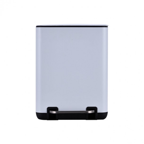 Καλάθι Απορριμμάτων 6lt Soft Close Μεταλλικό Λευκό Cubic Estia 24,1x21,3x31,6εκ. 02-20958