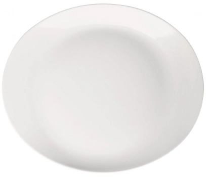 Πιάτο Μπριζόλας Πορσελάνης Meran Λευκό ESPIEL 34x28x4εκ. 001.725323K2