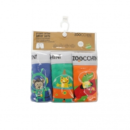 Boxer Shorts Σετ 3τμχ Οργανικά Βαμβακερά 2-3 Ετών Space Force Zoocchini