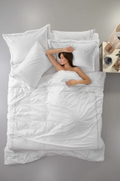 Παπλωματοθήκη Βαμβακοσατέν Υπέρδιπλη 225x245εκ. Nice Light Silver-White Guy Laroche