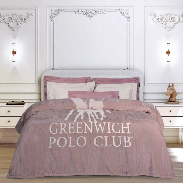 Κουβέρτα Fleece Υπέρδιπλη 220x240εκ. Essential 3491 Nude Greenwich Polo Club