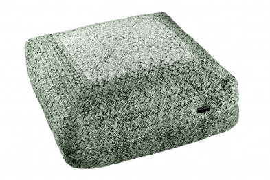 Πουφ Βαμβακερό-Jute 50x50x25εκ. Shades Olive Boho Guy Laroche