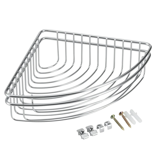 Εταζέρα Γωνιακή Μονή Ανοξείδωτη Cuba METALTEX 19x19x6εκ. 16-404622