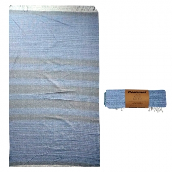 Πετσέτα Θαλάσσης Βαμβακερή Pestemal 90x180εκ. Dark Blue SUMMER tiempo 42-2705