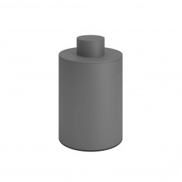 Δοχείο Αποθήκευσης Με Καπάκι Ανοξείδωτο Matt Concrete Grey Pam & Co Φ8x15εκ. 94-163