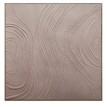 Πίνακας Καμβάς Mdf-Ps Plastic Σομόν ESPIEL 80x3,5x80εκ. FAL314