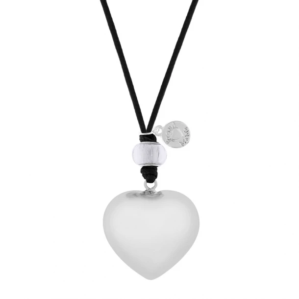 Μενταγιόν Επάργυρο-Βαμβακερό Babybell Silver Heart Proud Mama PM-206