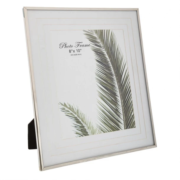 Κορνίζα Μεταλλική Ασημί-Λευκό 20x25εκ. iliadis 89426