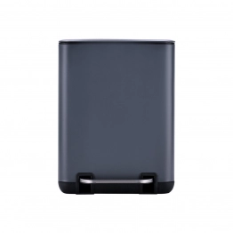Καλάθι Απορριμμάτων 6lt Soft Close Μεταλλικό Γκρι Cubic Estia 24,1x21,3x31,6εκ. 02-20965