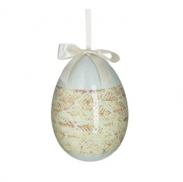 Πασχαλινό Διακοσμητικό Κρεμαστό Αυγό Σετ 4τμχ inart Φ10x15εκ. 1-70-032-0100