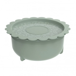Φαγητοδοχείο Με Καπάκι Πλαστικό 1,3lt-Φ20x8εκ. Pin Up P1460-18 Green Biesse Max Home EP0PI46018
