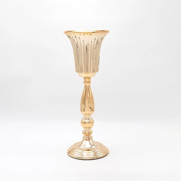 Βάζο Μεταλλικό Χρυσό 14,5x39εκ. ESTHETI 819-00247