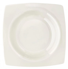 Πιάτο Βαθύ Φαγητού Πορσελάνης 23εκ. Off White CRYSPO TRIO 55.300.02