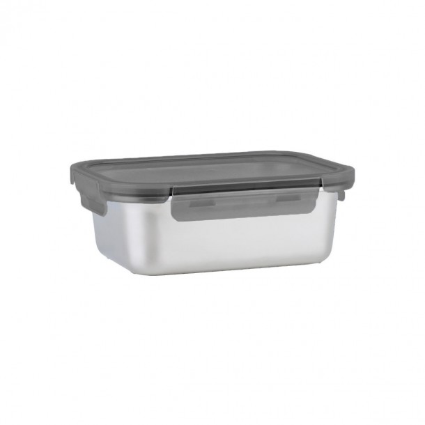 Φαγητοδοχείο Ανοξείδωτο-Πλαστικό 1200ml-20,5x15,5x7εκ. Estia 01-33729