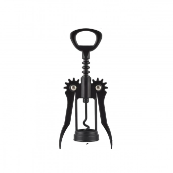 Τιρμπουσόν-Ανοιχτήρι Κρασιών Ανοξείδωτο Μαύρο Estia 16εκ. 01-6327