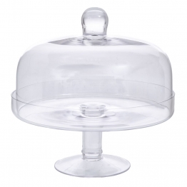 Τουρτιέρα Γυάλινη Διάφανη 24x24εκ. iliadis 91961