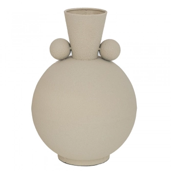 Βάζο Μεταλλικό Κρεμ 20x20x29εκ. iliadis 92567