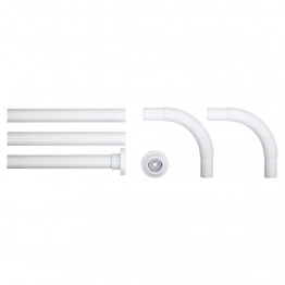 Βραχίονας Μπάνιου Γωνιακός Αλουμινίου White 2,8x2,8x90εκ. Sealskin 276669010