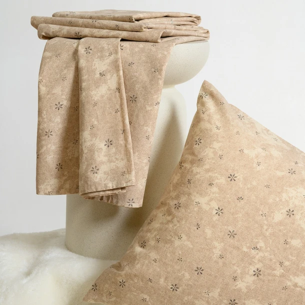 Σετ Σεντόνι Με 2 Μαξιλαροθήκες Polycotton Υπέρδιπλο Με Λάστιχο 160x200+32εκ. Demi Choco Melinen 20006389