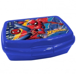 Φαγητοδοχείο Πλαστικό PP Spiderman 600ml/16,5x12,5x6εκ. Homie 50-2603