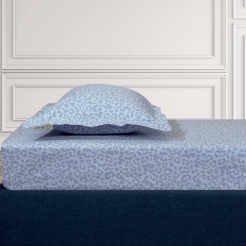 Σεντόνι Μεμονωμένο Polycotton Διπλό Με Λάστιχο 120x200+35εκ. Loft 2288 Baby Blue Greenwich Polo Club