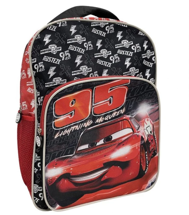 Τσάντα Δημοτικού Cars 31x18x43εκ. Με Ανατομική Πλάτη & 2 Πλαϊνές Θήκες Justnote 50-3107