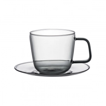 Φλυτζάνι Τσαγιού Γυάλινο 280ml Yalo Γκρι Estia 07-54960