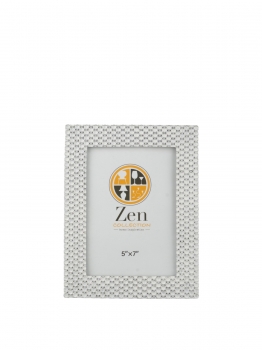 Κορνίζα Polyester Λευκή-Ασημί 13x18εκ. Zen Collection 25.2.50684