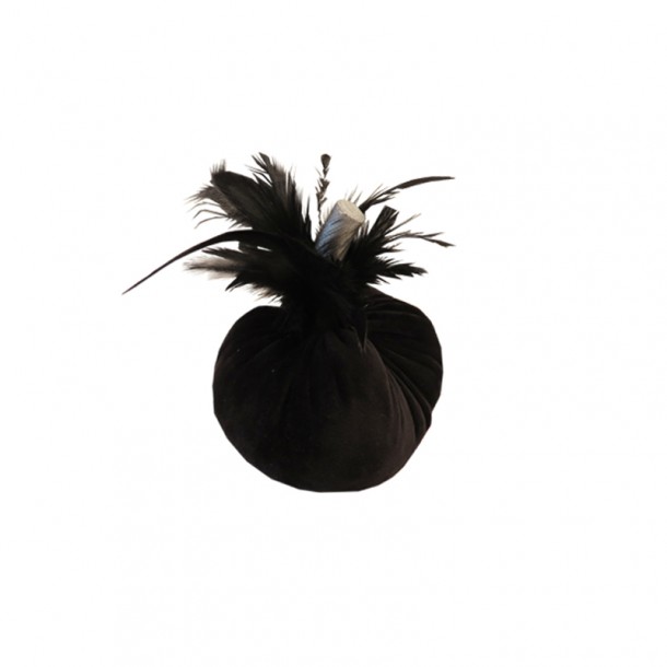 Διακοσμητική Κολοκύθα Βελούδινη Μαύρη Art Et Lumiere 12εκ. 10311