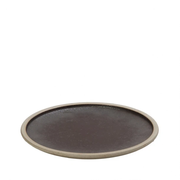 Πιάτο Ρηχό Πορσελάνης Καφέ Karma ESPIEL 26,2x26,2x2εκ. VRA108K4