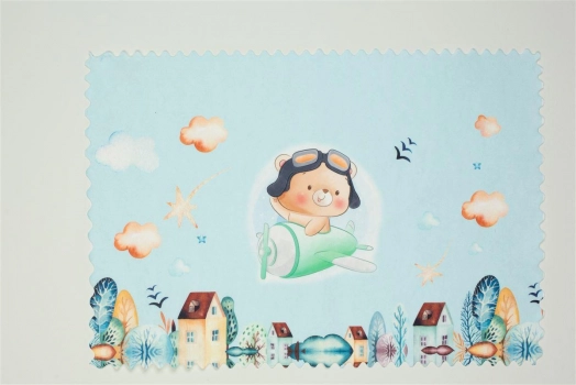 Σουπλά Παιδικό Polyester 35x50εκ. Pilot 118 Σιέλ DimCol