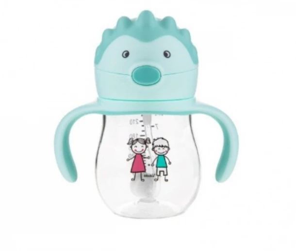 Εκπαιδευτικό Ποτηράκι Με Καλαμάκι Και Βαρίδι Tritan akuku A0033