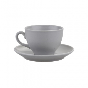 Σετ Φλυτζάνια Τσαγιού 6τμχ Πορσελάνης Grey Matte Moderna Kutahya 200ml KXLMCT720159