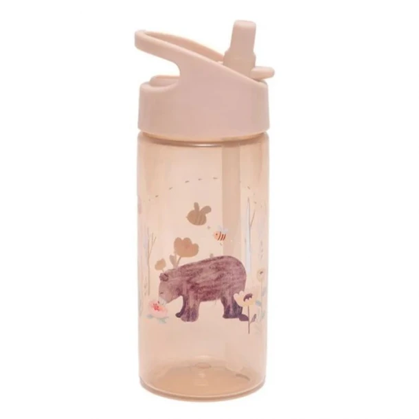 Παγούρι Με Καλαμάκι Tritan Bear linen White Stars 380ml Petit Monkey PTM-DB43