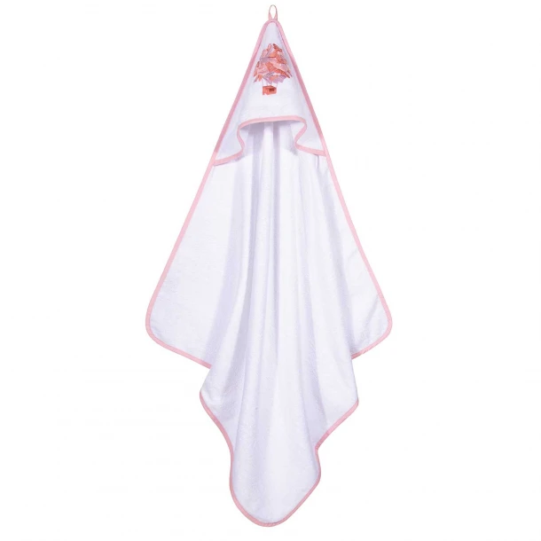 Κάπα Βαμβακερή Με Κέντημα Bebe 80x80εκ. Essential 8864 Pink-White Greenwich Polo Club