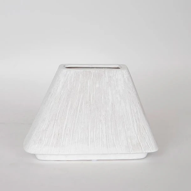 Βάζο Κεραμικό Λευκό 25x8x17εκ. ESTHETI 752-20153