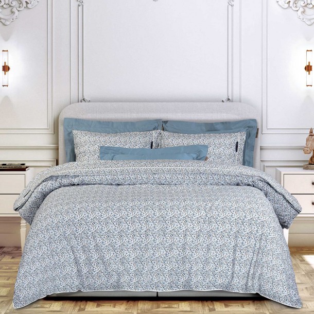 Σετ Σεντόνια Βαμβακερά Υπέρδιπλα 240x260εκ. Essential 2360 Blue-White Greenwich Polo Club