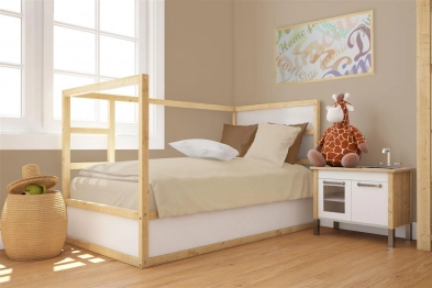 Παπλωματοθήκη Βαμβακερή Κούνιας 120x160εκ. Solid 502 Beige DimCol