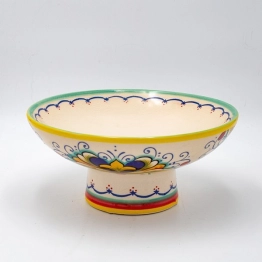 Διακοσμητικό Μπωλ Κεραμικό Μπεζ-Multi Με Λεμόνια 26,5x13,5εκ. ESTHETI 819-00185