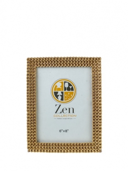 Κορνίζα Polyester Χρυσή Με Κυκλάκια 15x20εκ. Zen Collection 25.12.51490