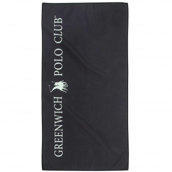 Πετσέτα Γυμναστηρίου Microfiber 45x90εκ. Essential 4183 Black-Grey Greenwich Polo Club