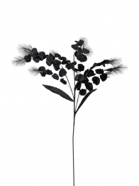 Κλαδί Με Φύλλα Μαύρο 120εκ. Zen Collection 25.13.51639