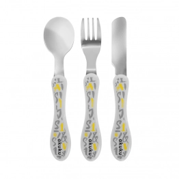 Σετ Κουτάλι-Πιρούνι & Μαχαίρι Ανοξείδωτο akuku A0103