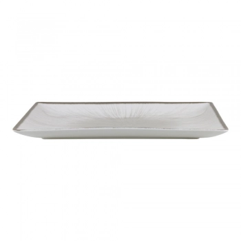 Πιατέλα Ορθογώνια Πορσελάνης 31x21εκ. Water Lily Grey Oriana Ferelli PR243366421