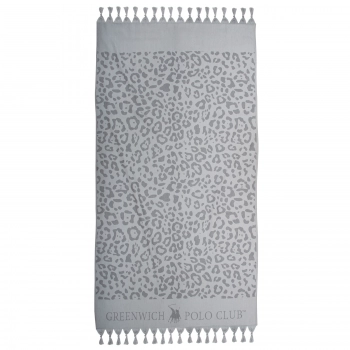 Πετσέτα Θαλάσσης-Παρεό Βαμβακερή 90x170εκ. Essential 4061 Γκρι Greenwich Polo Club