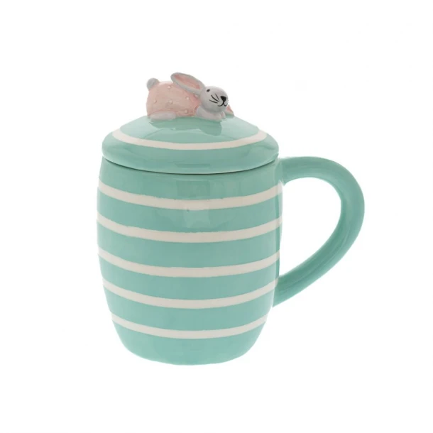 Πασχαλινή Κούπα Με Καπάκι Κεραμική Βεραμάν 15x10x15εκ. iliadis 85564