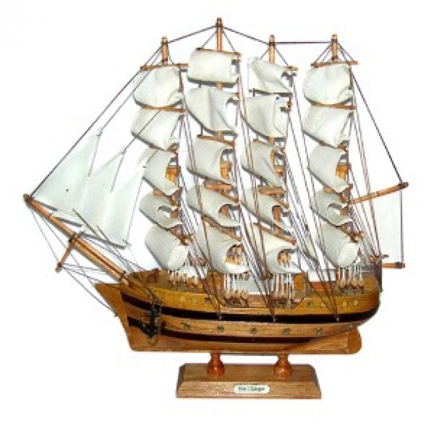 Καράβι Ξύλινο 50x45εκ. Xmas fset	22-2874