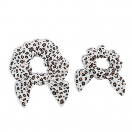 Mommy & Me Scrunchies Bamboo Leopard Lulujo LJ262