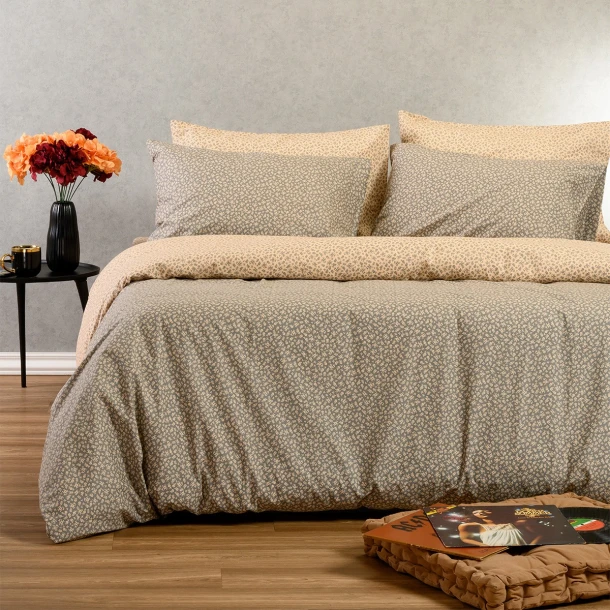 Σετ Σεντόνια Βαμβακερά Υπέρδιπλα 235x270εκ. Samuele Grey Ultra Line Melinen 20005473